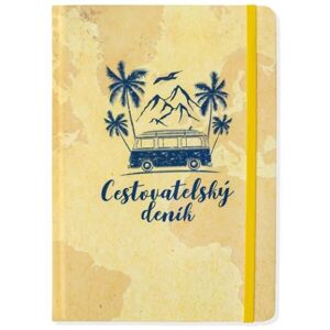 ALBI TRAVELER'S DIARY Cestovatelský deník, žlutá, velikost