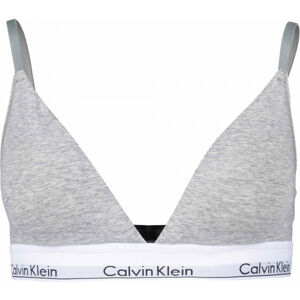 Calvin Klein LL TRIANGLE Dámská podprsenka, šedá, veľkosť XL