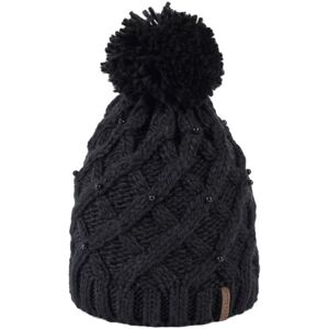 Finmark DIVISION Dámská pletená čepice, černá, velikost UNI