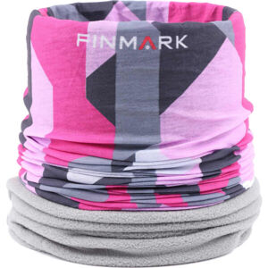 Finmark FSW-123 Multifunkční šátek, Růžová,Šedá,Tmavě šedá, velikost