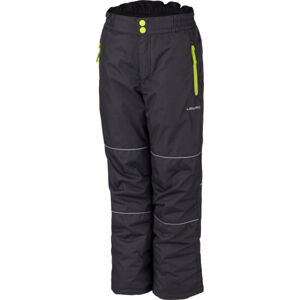 Lewro SEVIL Dětské rostoucí lyžařské kalhoty, černá, veľkosť 140-146