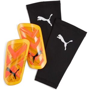 Puma ULTRA FLEX SLEEVE Fotbalové chrániče, oranžová, velikost